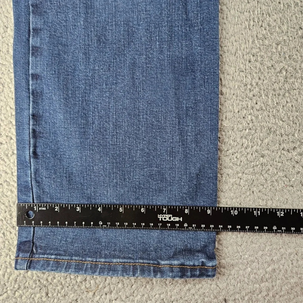 Wrangler Relaxed Boot Cut Jeans Mens 36x30 Dark Wash Blue Stretch‎ Western Chore